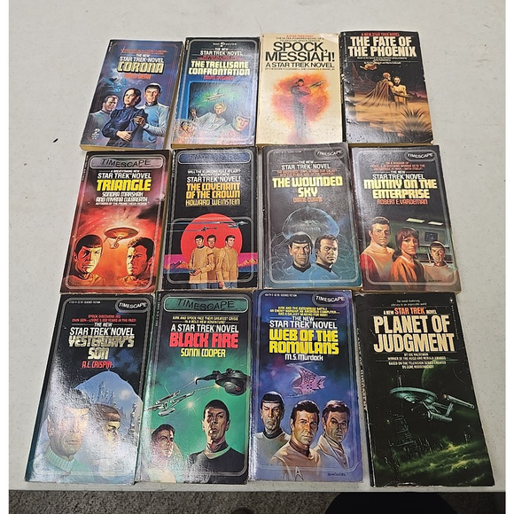 Lot of 12 Vintage Star Trek Mixed Author Fantasy Science Fiction Paperback Books - Picture 1 of 5